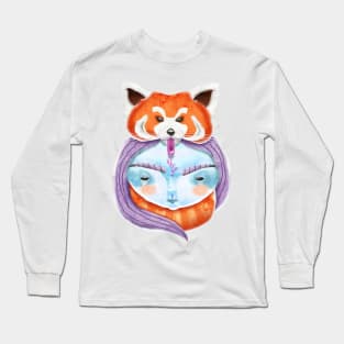 Huriyah & Red Panda T-Shirt Long Sleeve T-Shirt